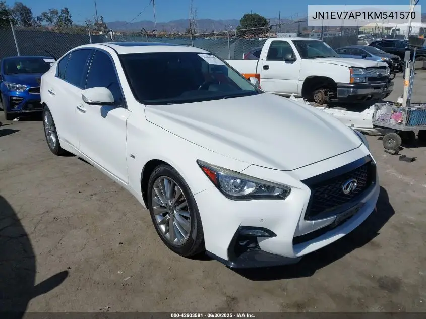 2019 Infiniti Q50 3.0T Signature Edition VIN: JN1EV7AP1KM541570 Lot: 42603581