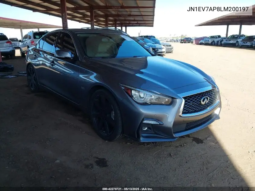 2020 Infiniti Q50 Sport VIN: JN1EV7AP8LM200197 Lot: 42270721