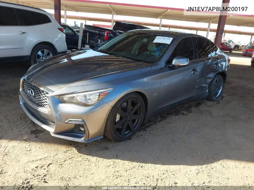 2020 Infiniti Q50 Sport VIN: JN1EV7AP8LM200197 Lot: 42270721