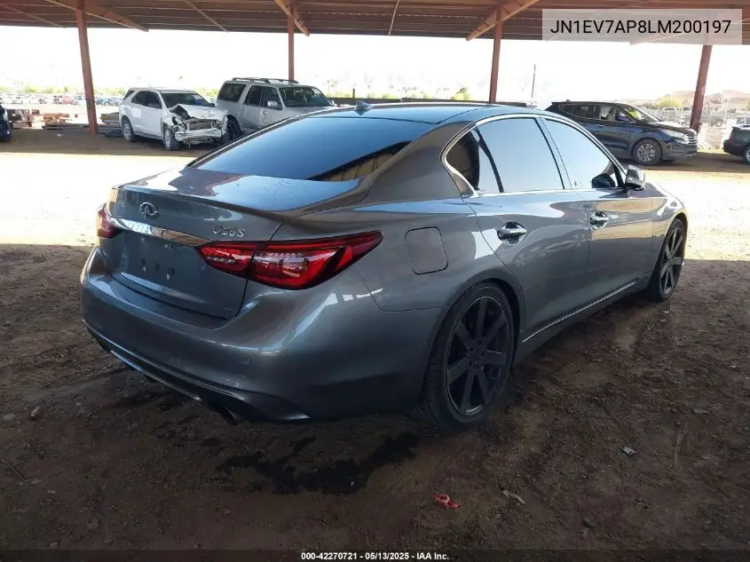 2020 Infiniti Q50 Sport VIN: JN1EV7AP8LM200197 Lot: 42270721