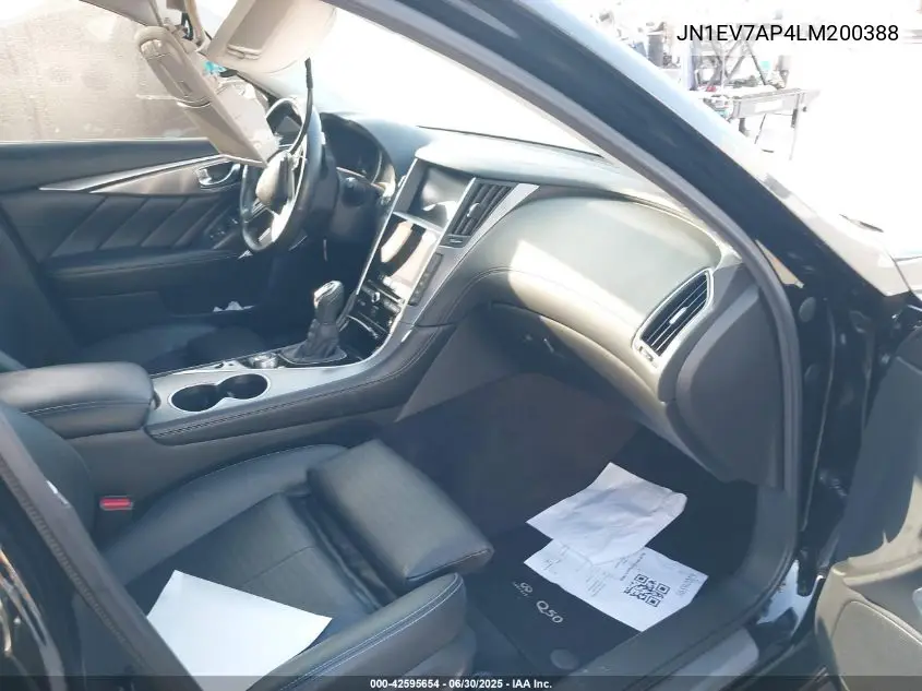2020 Infiniti Q50 Sport VIN: JN1EV7AP4LM200388 Lot: 42595654