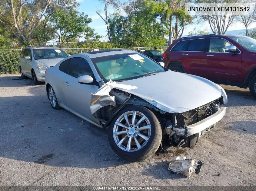 2014 Infiniti Q60 VIN: JN1CV6ELXEM131542 Lot: 41167141