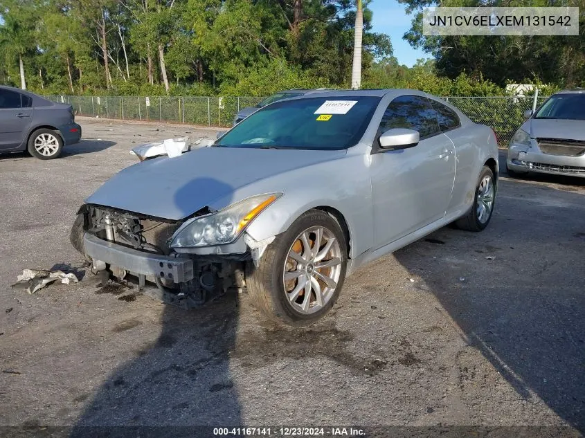 2014 Infiniti Q60 VIN: JN1CV6ELXEM131542 Lot: 41167141