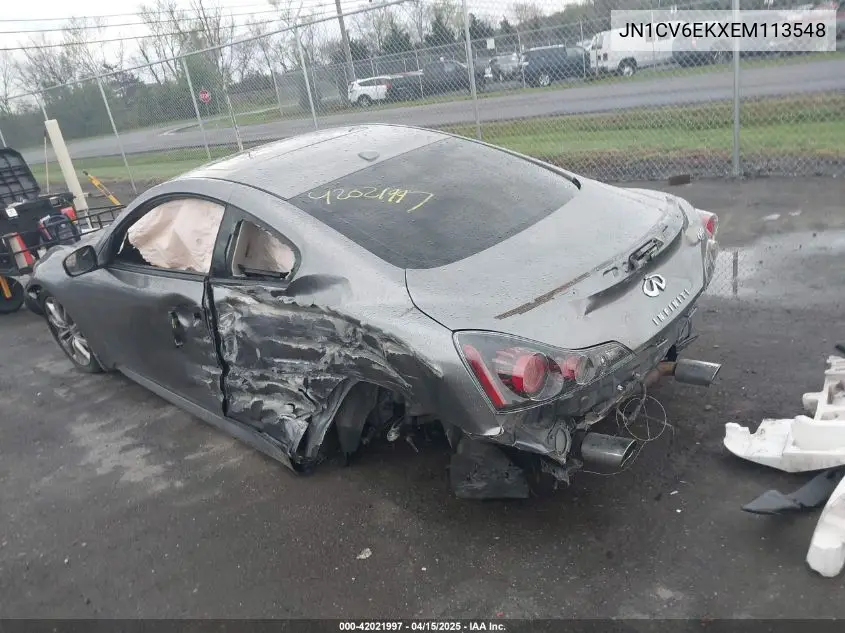 2014 Infiniti Q60 Journey/Sport VIN: JN1CV6EKXEM113548 Lot: 42021997