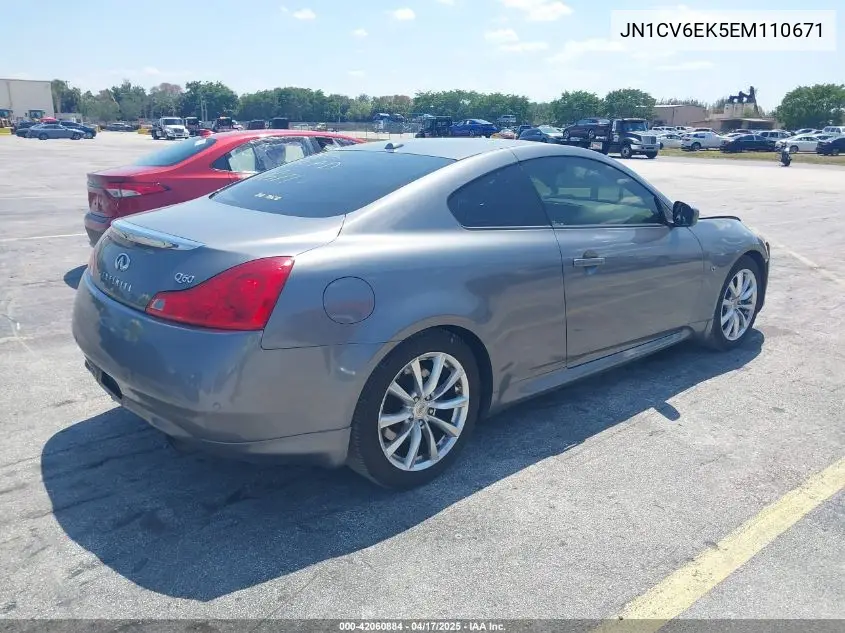 2014 Infiniti Q60 Journey VIN: JN1CV6EK5EM110671 Lot: 42060884