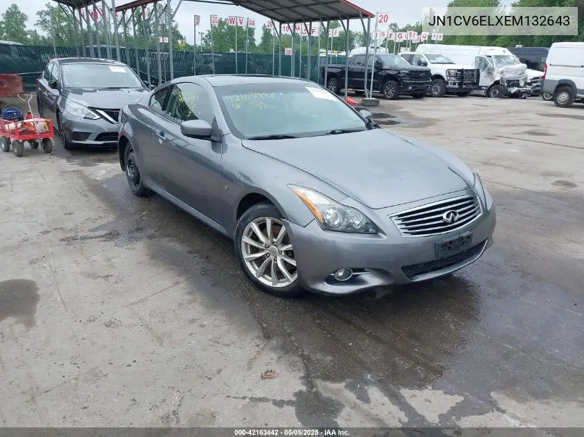 2014 Infiniti Q60 VIN: JN1CV6ELXEM132643 Lot: 42163442
