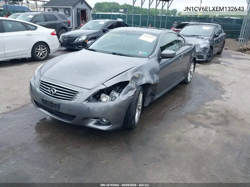 2014 Infiniti Q60 VIN: JN1CV6ELXEM132643 Lot: 42163442