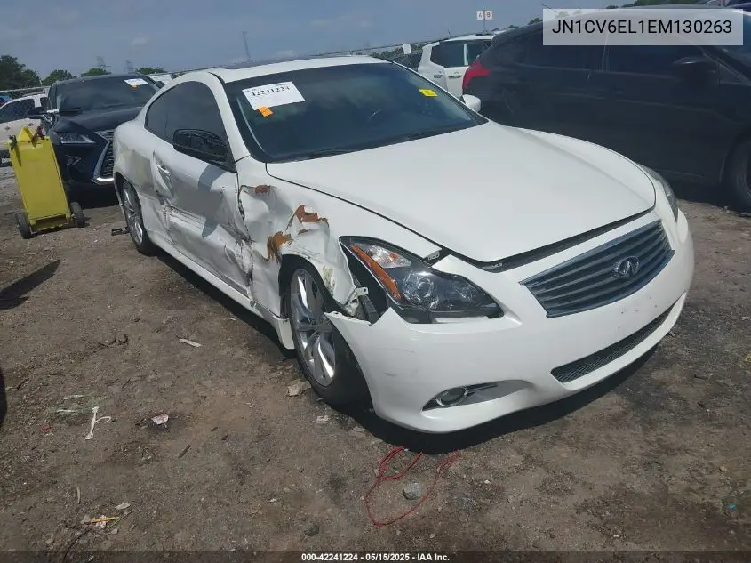2014 Infiniti Q60 VIN: JN1CV6EL1EM130263 Lot: 42241224