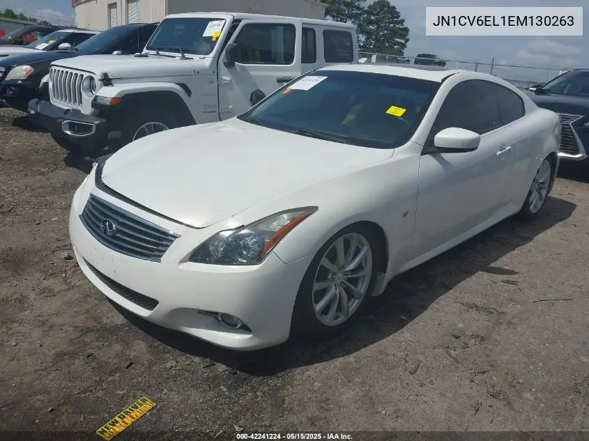 2014 Infiniti Q60 VIN: JN1CV6EL1EM130263 Lot: 42241224
