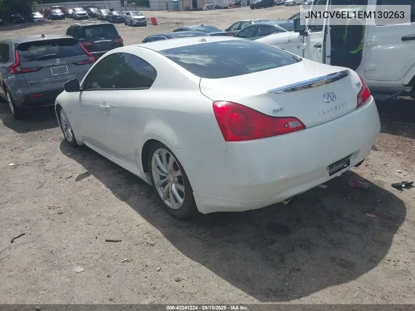 2014 Infiniti Q60 VIN: JN1CV6EL1EM130263 Lot: 42241224