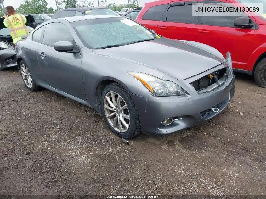 2014 Infiniti Q60 VIN: JN1CV6EL0EM130089 Lot: 42358342