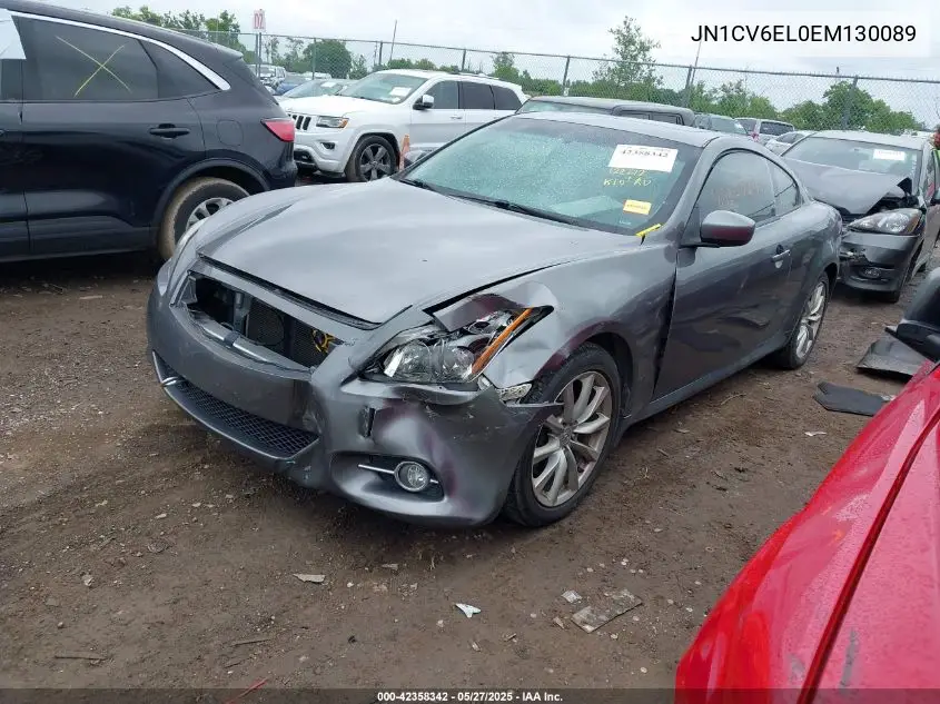 2014 Infiniti Q60 VIN: JN1CV6EL0EM130089 Lot: 42358342