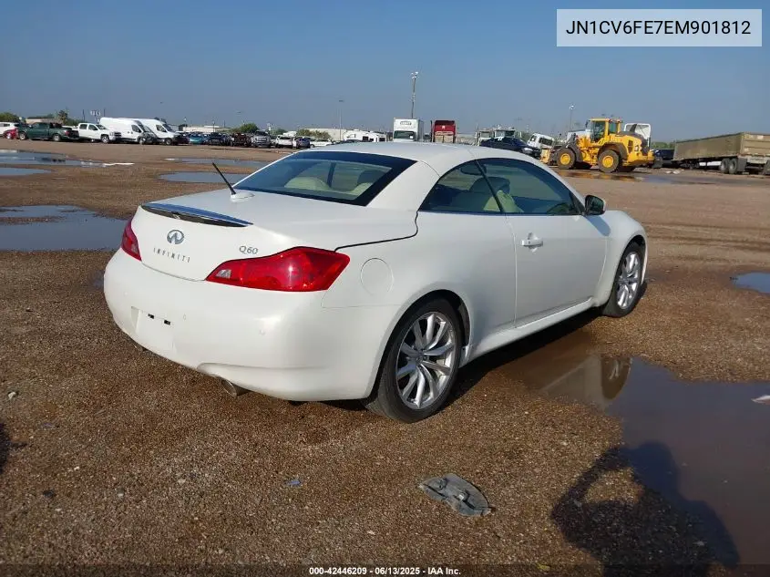 2014 Infiniti Q60 VIN: JN1CV6FE7EM901812 Lot: 42446209