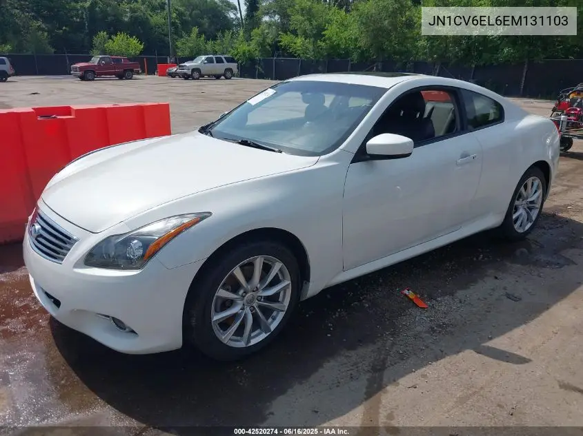 2014 Infiniti Q60 VIN: JN1CV6EL6EM131103 Lot: 42520274