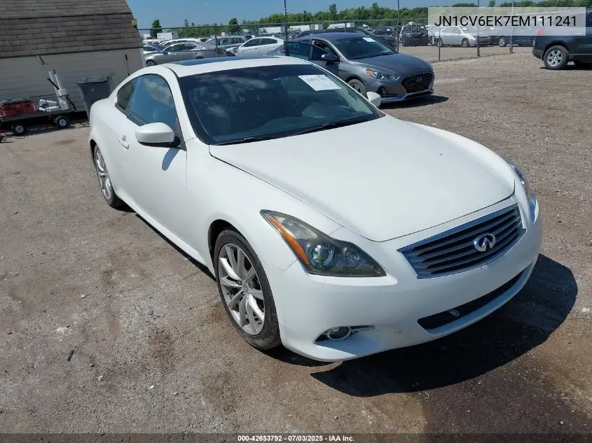 2014 Infiniti Q60 Journey VIN: JN1CV6EK7EM111241 Lot: 42653792