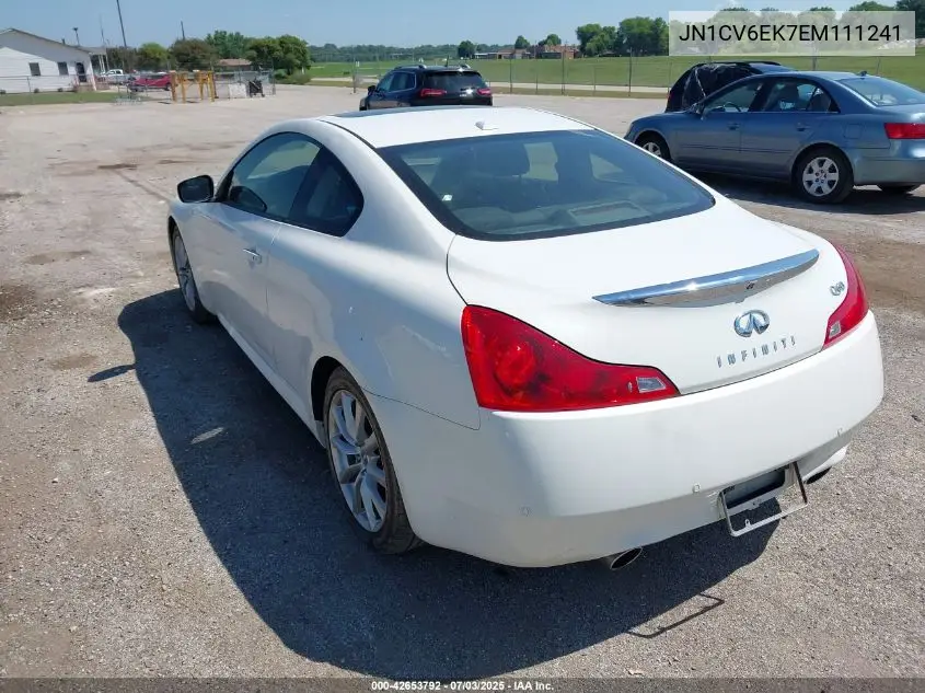 2014 Infiniti Q60 Journey VIN: JN1CV6EK7EM111241 Lot: 42653792