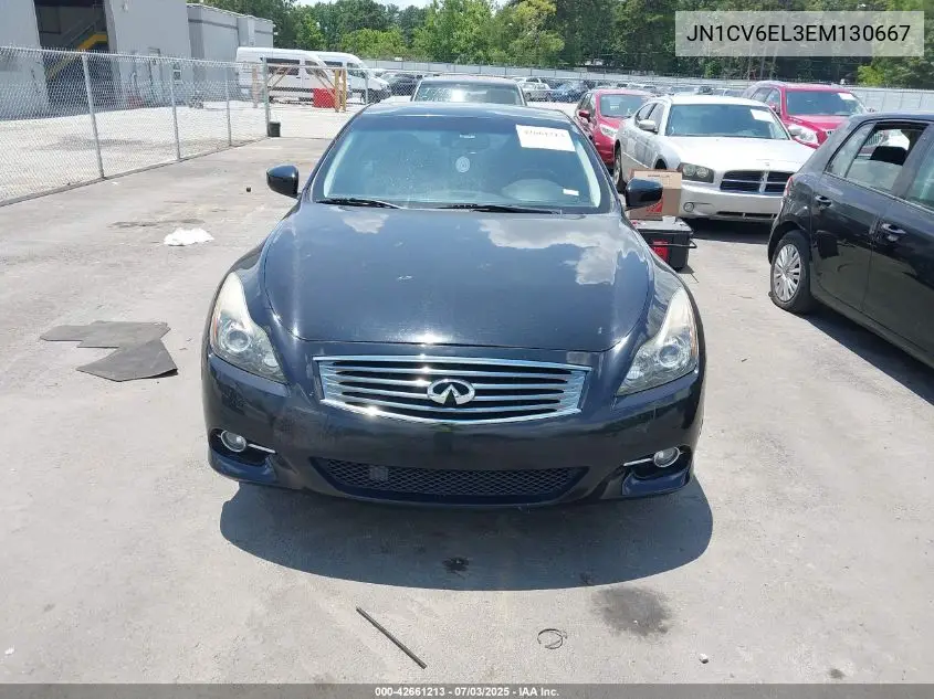 2014 Infiniti Q60 VIN: JN1CV6EL3EM130667 Lot: 42661213