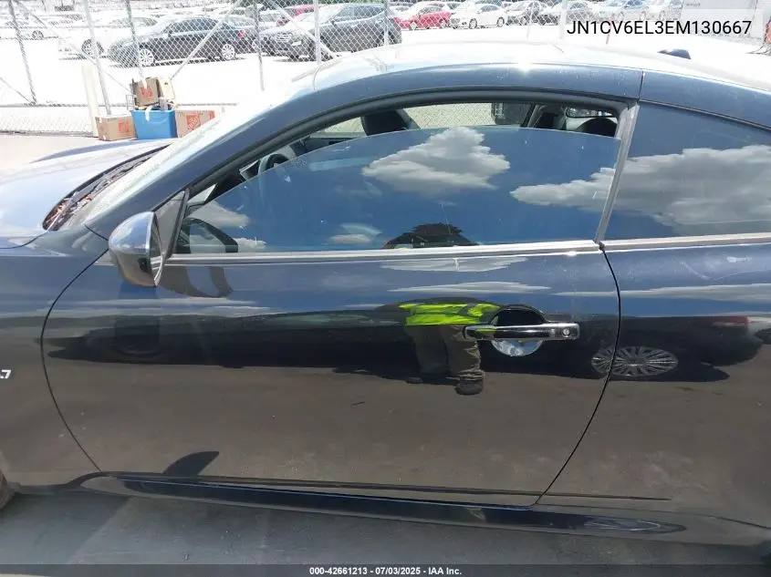 2014 Infiniti Q60 VIN: JN1CV6EL3EM130667 Lot: 42661213