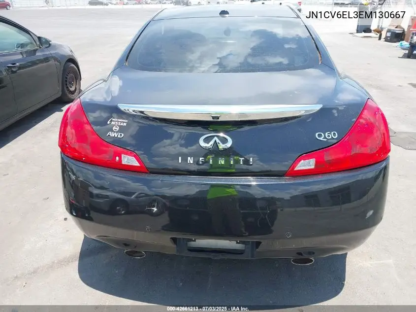 2014 Infiniti Q60 VIN: JN1CV6EL3EM130667 Lot: 42661213