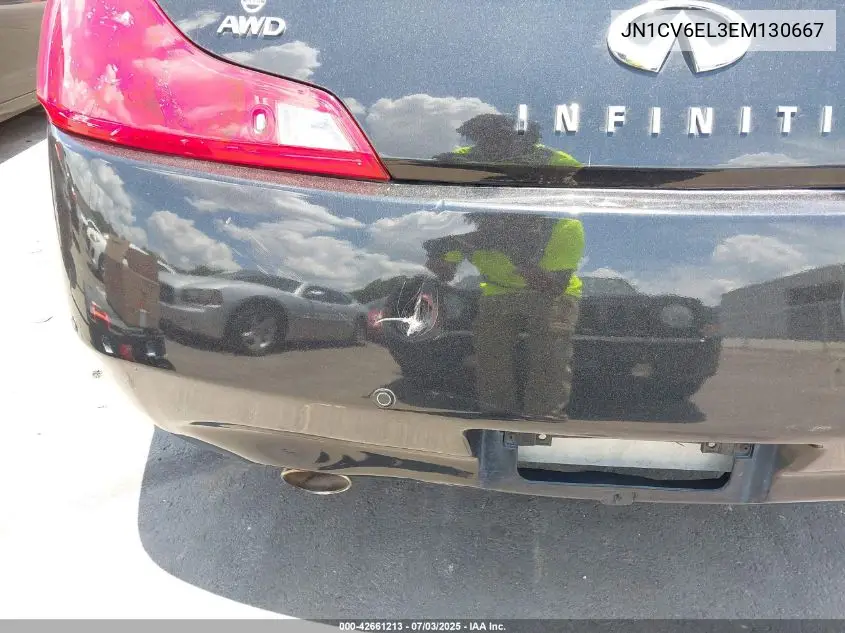 2014 Infiniti Q60 VIN: JN1CV6EL3EM130667 Lot: 42661213
