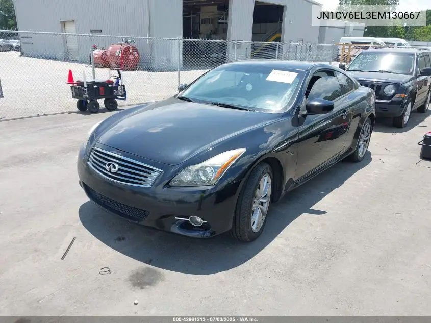 2014 Infiniti Q60 VIN: JN1CV6EL3EM130667 Lot: 42661213