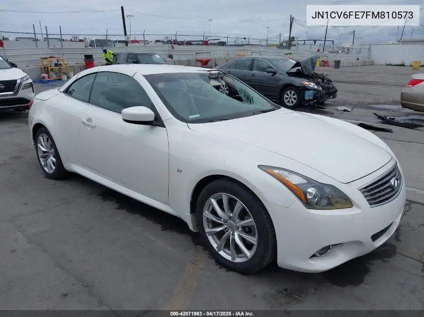 2015 Infiniti Q60 VIN: JN1CV6FE7FM810573 Lot: 42071963