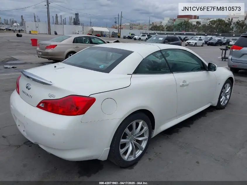 2015 Infiniti Q60 VIN: JN1CV6FE7FM810573 Lot: 42071963