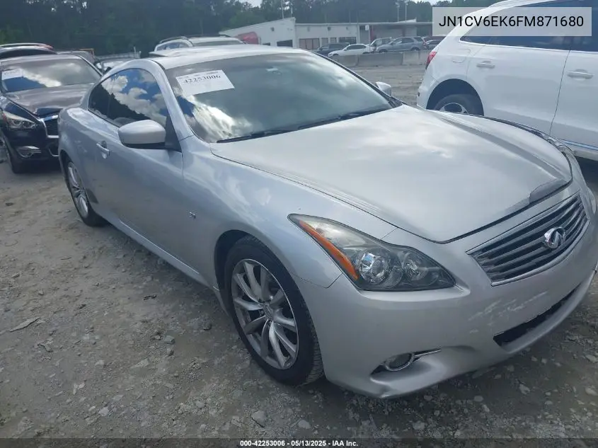2015 Infiniti Q60 Journey/S/S Limited VIN: JN1CV6EK6FM871680 Lot: 42253006