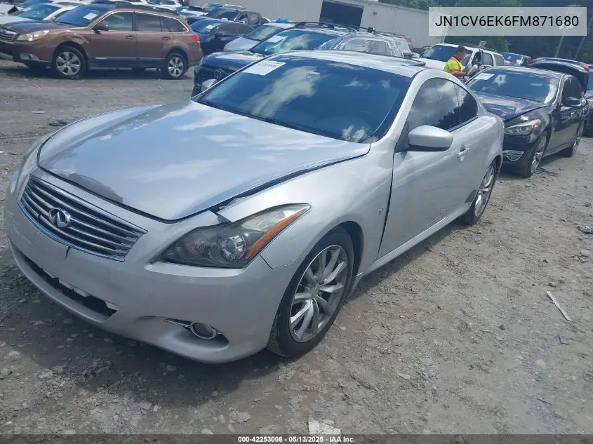 2015 Infiniti Q60 Journey/S/S Limited VIN: JN1CV6EK6FM871680 Lot: 42253006