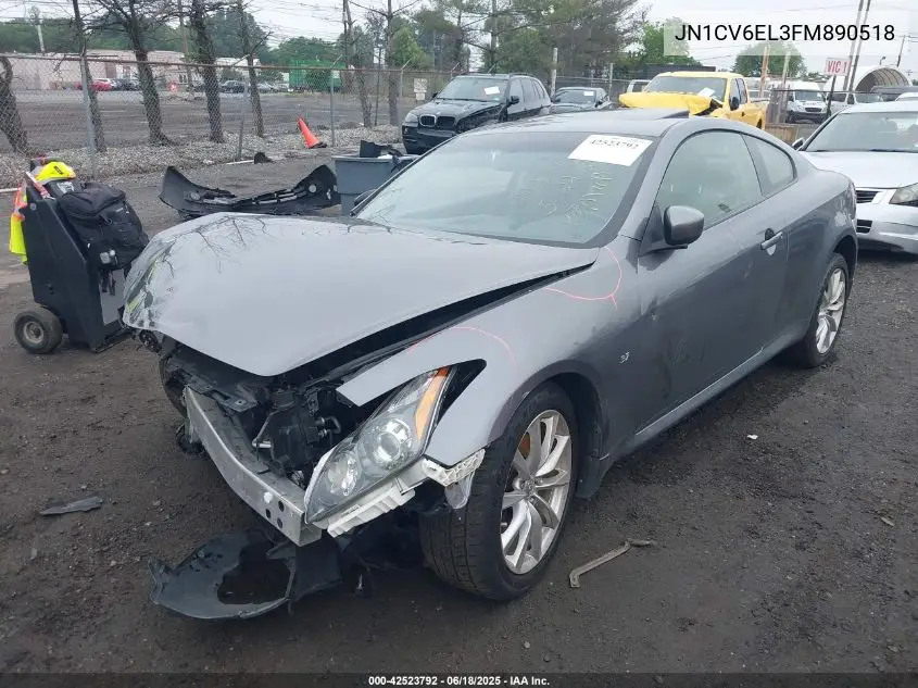 2015 Infiniti Q60 VIN: JN1CV6EL3FM890518 Lot: 42523792