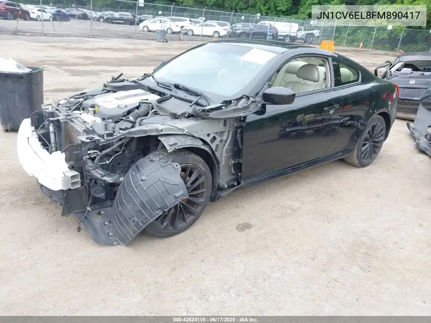 2015 Infiniti Q60 VIN: JN1CV6EL8FM890417 Lot: 42524115