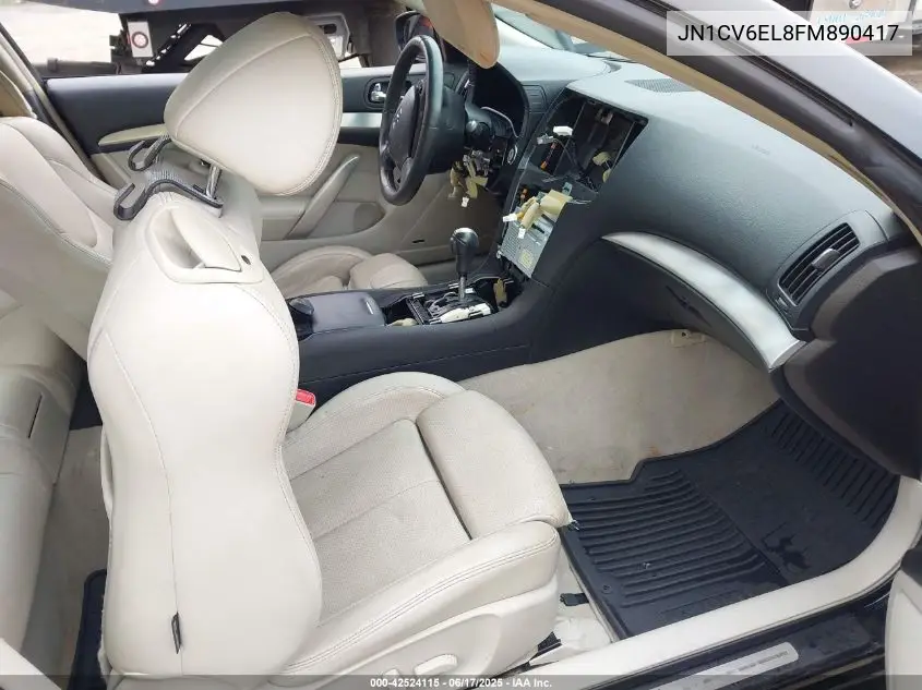2015 Infiniti Q60 VIN: JN1CV6EL8FM890417 Lot: 42524115