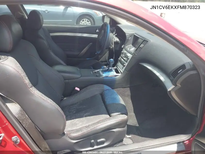 2015 Infiniti Q60 S Limited VIN: JN1CV6EKXFM870323 Lot: 42603491