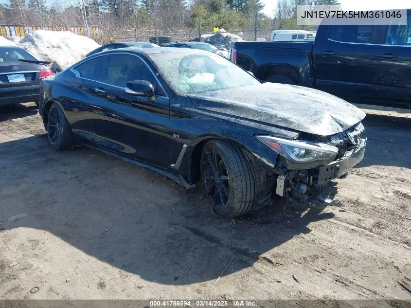 2017 Infiniti Q60 3.0T Premium VIN: JN1EV7EK5HM361046 Lot: 41786594