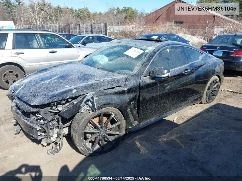 2017 Infiniti Q60 3.0T Premium VIN: JN1EV7EK5HM361046 Lot: 41786594