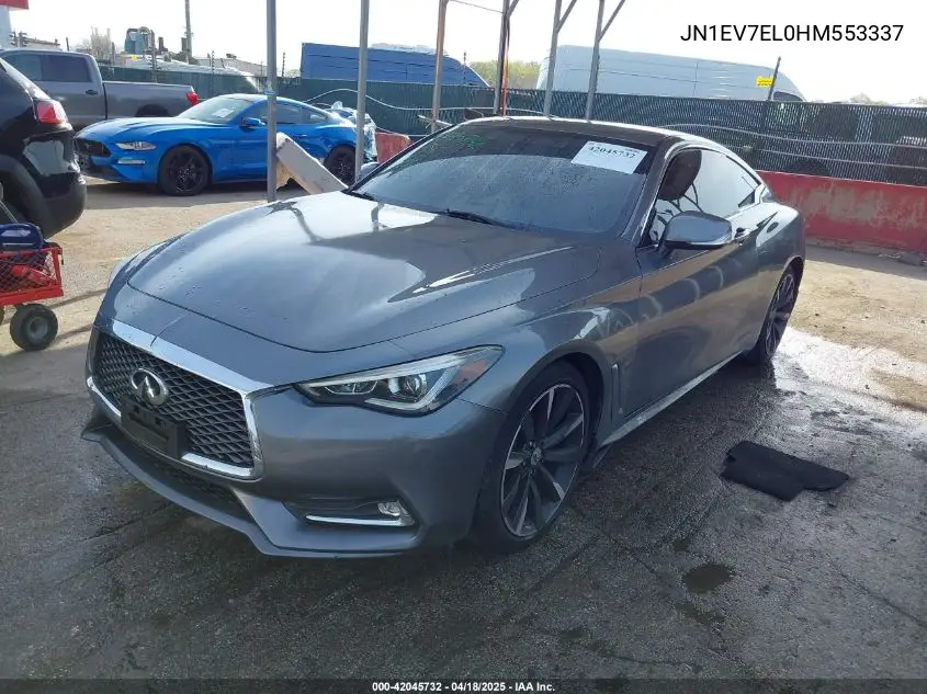 2017 Infiniti Q60 3.0T Premium VIN: JN1EV7EL0HM553337 Lot: 42045732