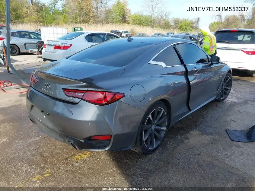 2017 Infiniti Q60 3.0T Premium VIN: JN1EV7EL0HM553337 Lot: 42045732