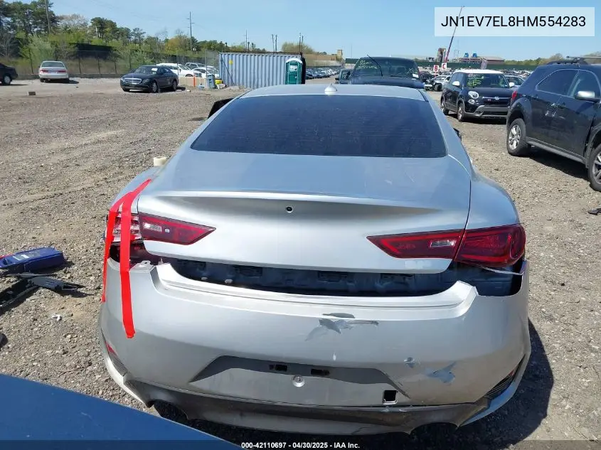 2017 Infiniti Q60 3.0T Premium VIN: JN1EV7EL8HM554283 Lot: 42110697
