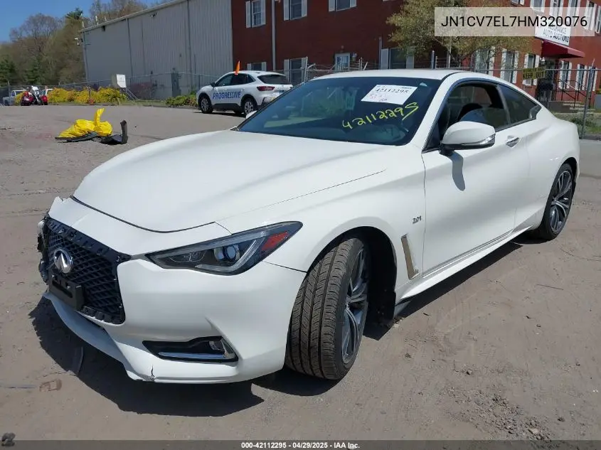 2017 Infiniti Q60 2.0T VIN: JN1CV7EL7HM320076 Lot: 42112295