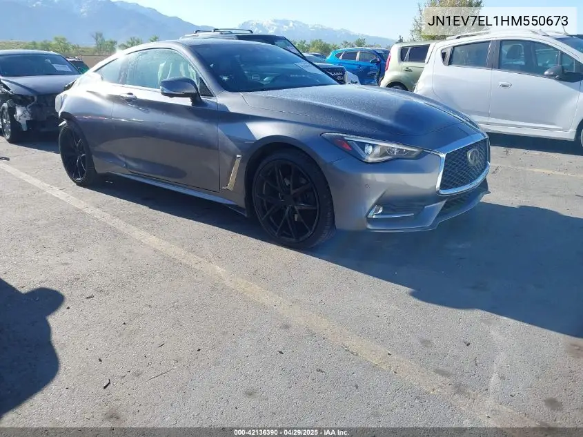 2017 Infiniti Q60 3.0T Premium/Sport VIN: JN1EV7EL1HM550673 Lot: 42136390