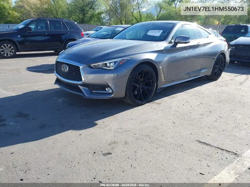 2017 Infiniti Q60 3.0T Premium/Sport VIN: JN1EV7EL1HM550673 Lot: 42136390