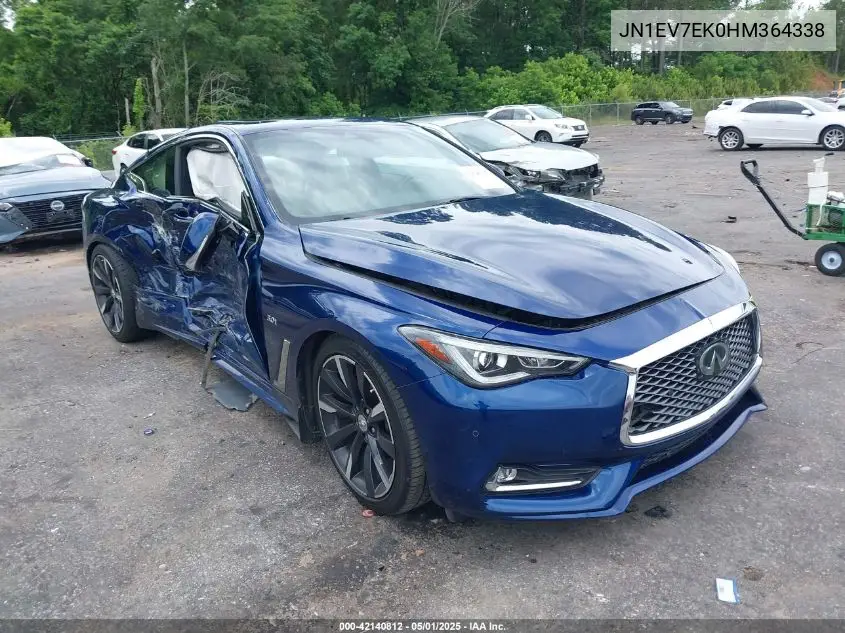 2017 Infiniti Q60 3.0T Premium VIN: JN1EV7EK0HM364338 Lot: 42140812