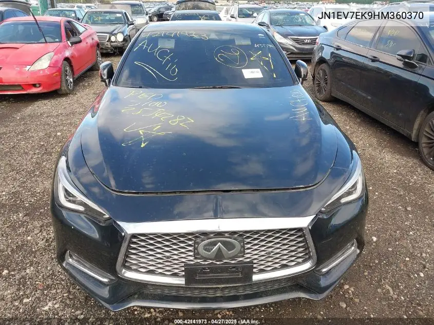 2017 Infiniti Q60 3.0T Premium VIN: JN1EV7EK9HM360370 Lot: 42141973