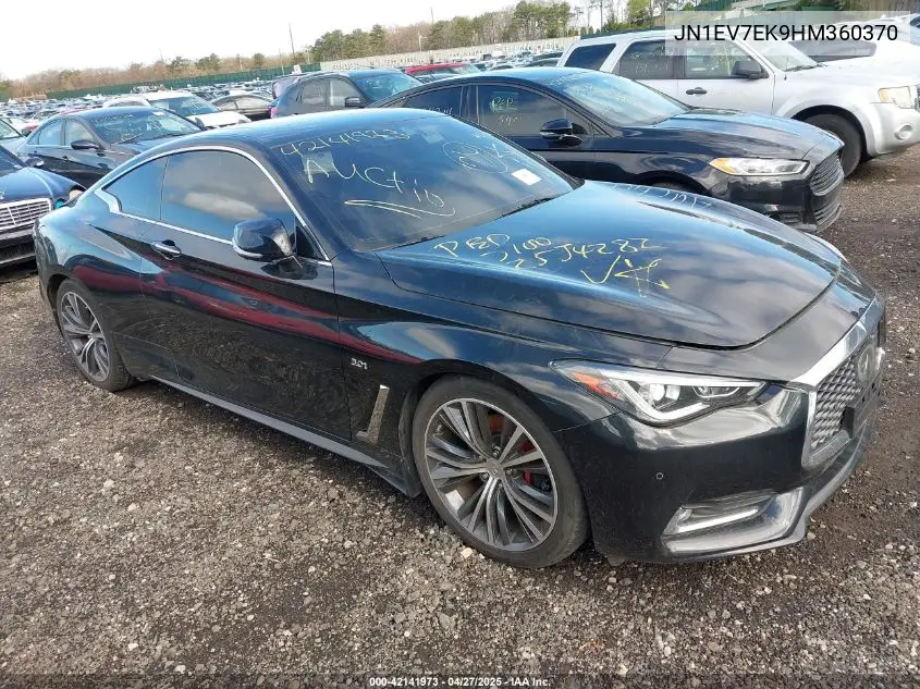 2017 Infiniti Q60 3.0T Premium VIN: JN1EV7EK9HM360370 Lot: 42141973