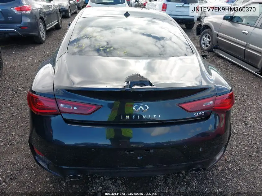 2017 Infiniti Q60 3.0T Premium VIN: JN1EV7EK9HM360370 Lot: 42141973