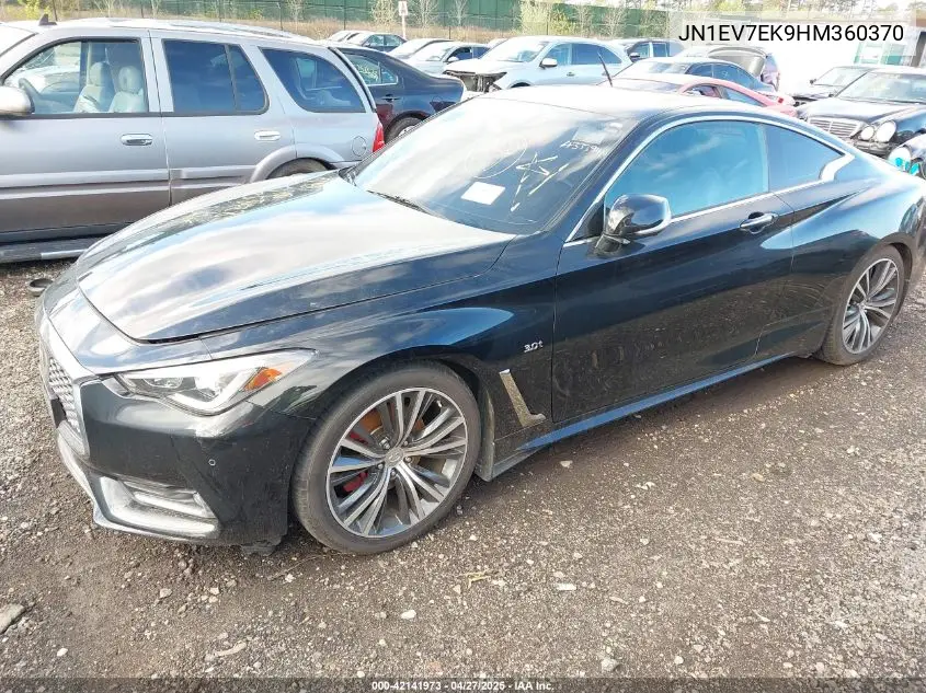 2017 Infiniti Q60 3.0T Premium VIN: JN1EV7EK9HM360370 Lot: 42141973