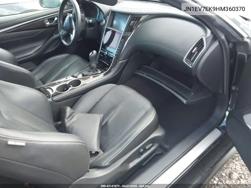 2017 Infiniti Q60 3.0T Premium VIN: JN1EV7EK9HM360370 Lot: 42141973