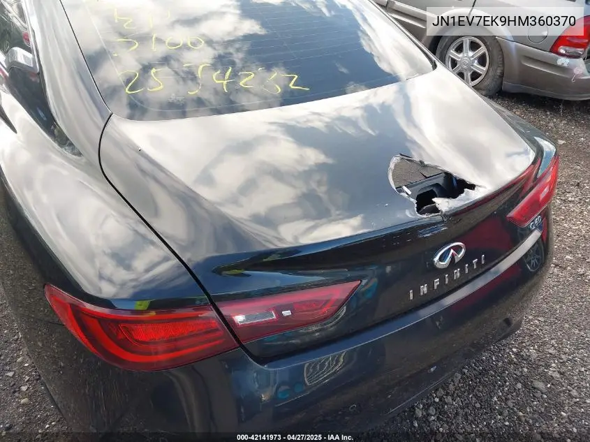 2017 Infiniti Q60 3.0T Premium VIN: JN1EV7EK9HM360370 Lot: 42141973