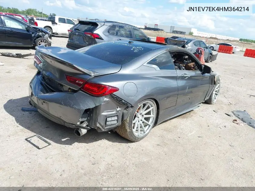 2017 Infiniti Q60 3.0T Premium VIN: JN1EV7EK4HM364214 Lot: 42235281