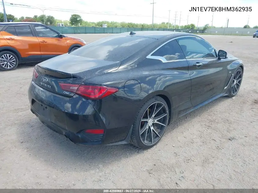 2017 Infiniti Q60 3.0T Premium VIN: JN1EV7EK8HM362935 Lot: 42560663